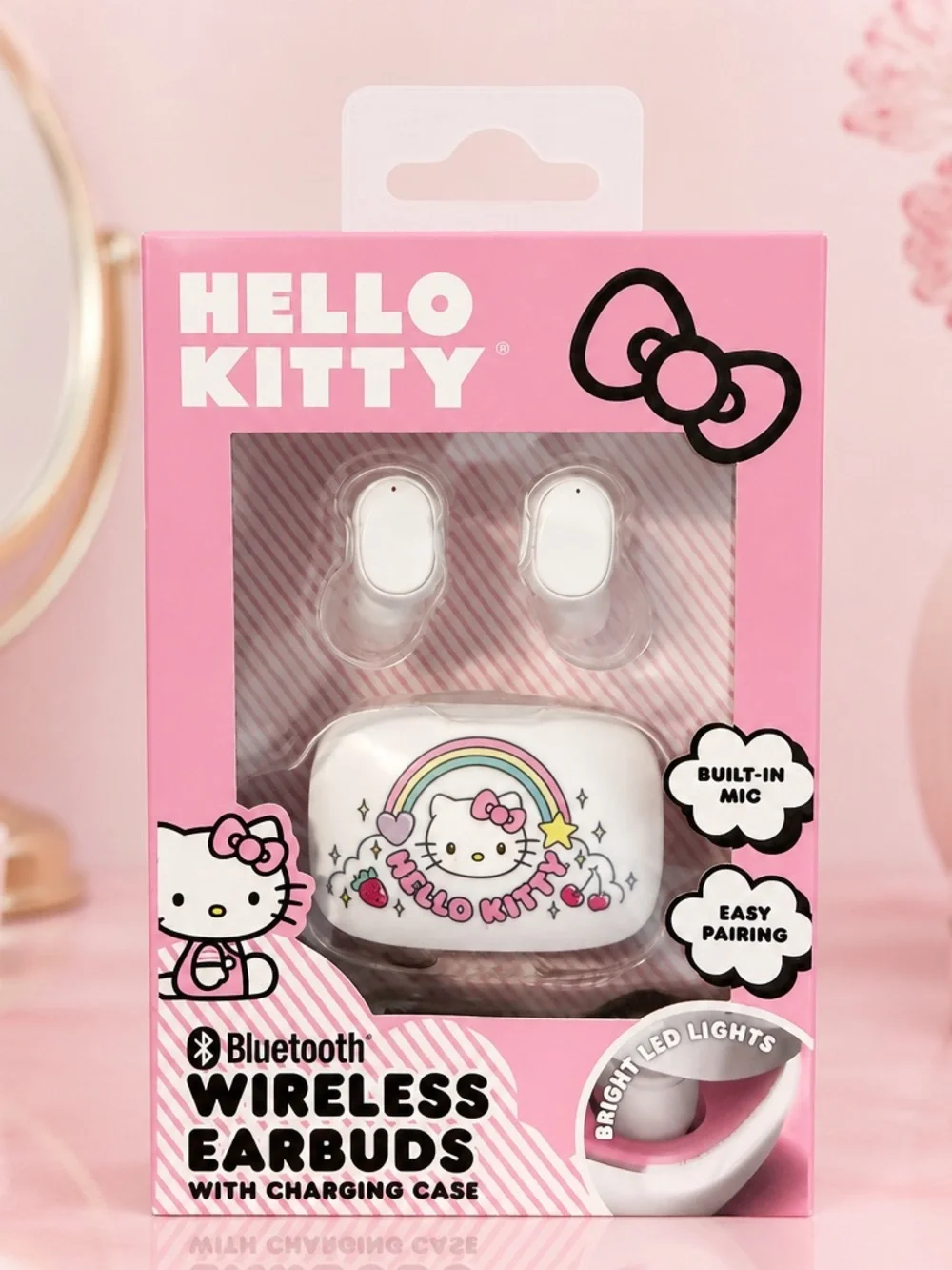 Hello Kitty Wireless Earbuds & Handheld Fan 2-Piece Set
